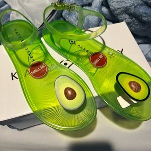 Katy Perry Collections Neon Green Avocado Sandals
